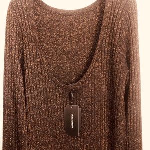 Dolce & Gabbana Bronze and Black Metallic Sweater